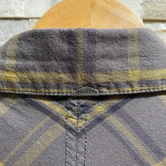 Harley Davidson Brown Button Down Plaid Shirt - Picture 4 of 9